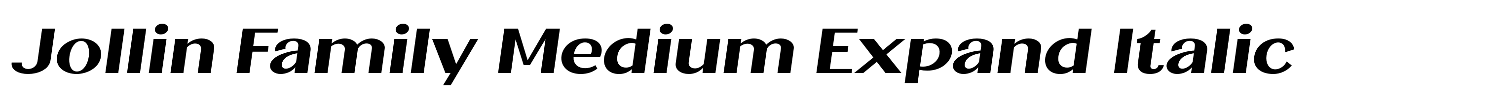 Jollin Family Medium Expand Italic